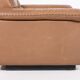 De Sede DS 101 brown leather lounge chairs, 1970's