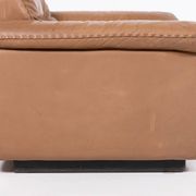 De Sede DS 101 brown leather lounge chairs, 1970's