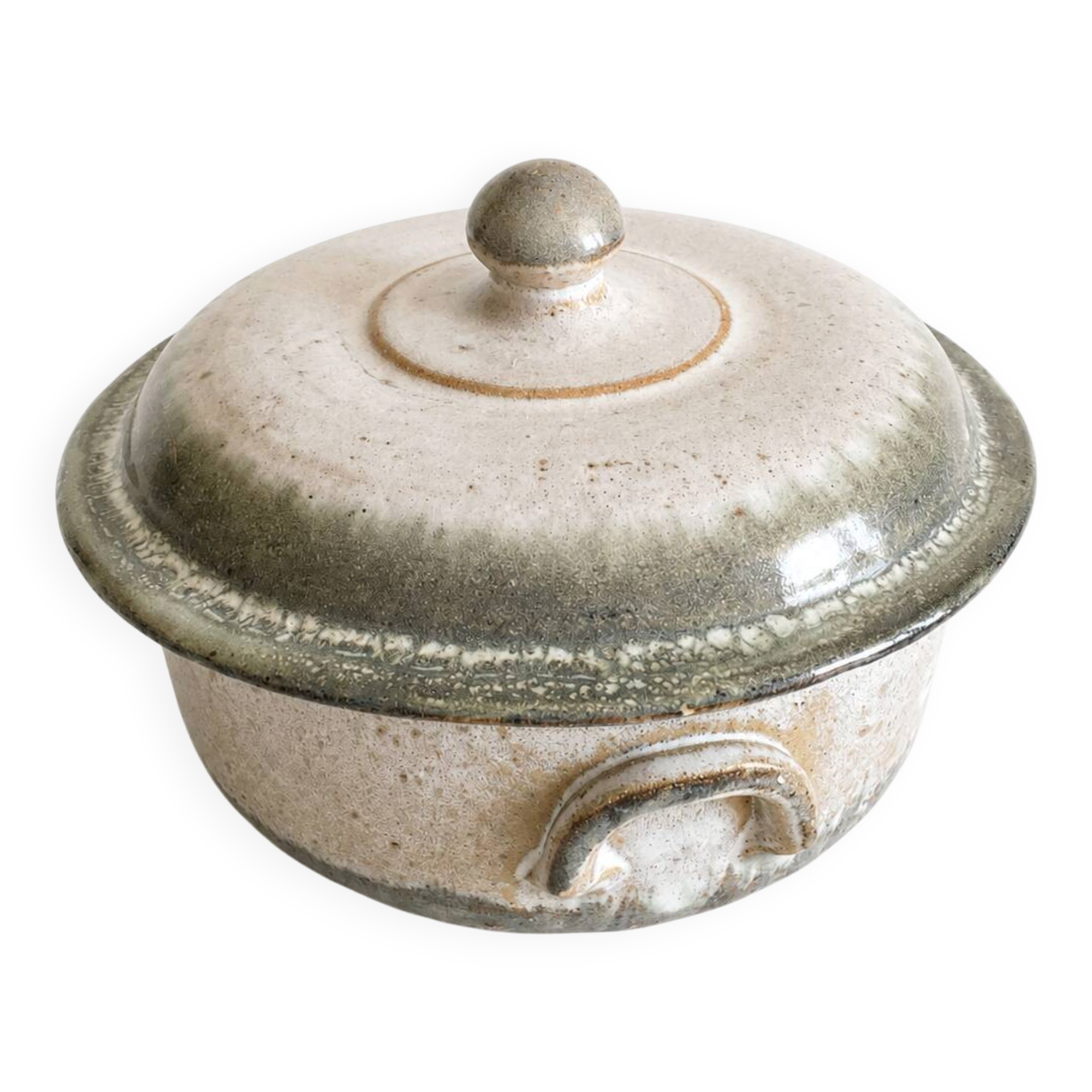Berry stoneware casserole – Vallée Noire artisanal pottery – numbered