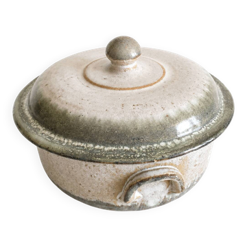 Cocotte en grès du Berry – poterie artisanale Vallée Noire – numérotée