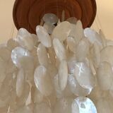 Suspension with mother-of-pearl stamps