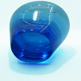 Scandinavian vase in cobalt blue glass