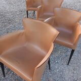 Set of 4 Vela chairs by Carlo Bartoli for Matteo Grassi