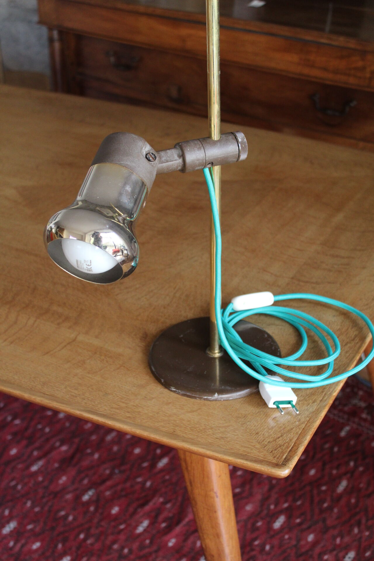 Lamp 70s rod brass