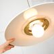 Vintage Italian Brass and Metal Saucer Pendant Lamp, 1970s