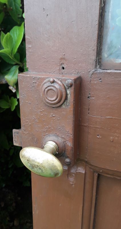 Porte vitrée H186,5xL98,5 de communication moulurée