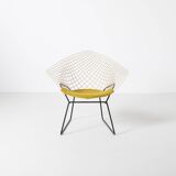 Vintage Harry Bertoia Diamond chair, Knoll, circa 1960s, reupholstered