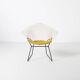 Chaise Diamond vintage Harry Bertoia, Knoll, vers les années 1960, rétapissée.