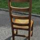 Paire de chaises en chêne et paille – années 50