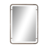 Italian space age wall mirror from the 60s/70s – tubular chrome –