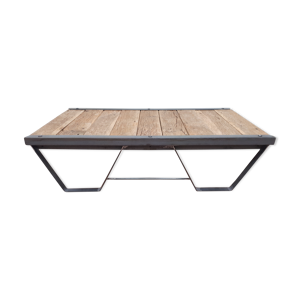 Table basse style industriel sncf