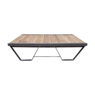 Sncf industrial style coffee table