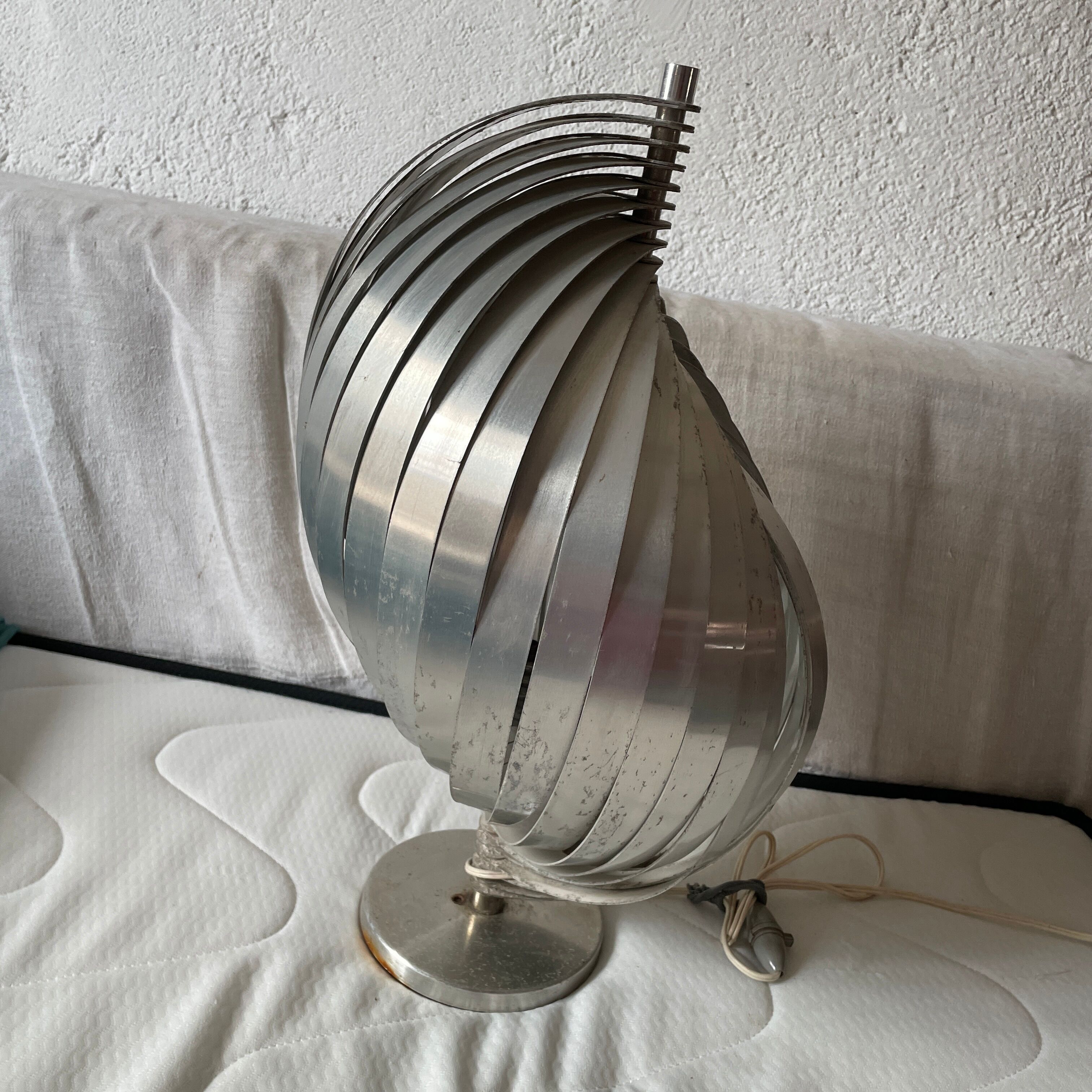 Spiral lamp Henri Mathieu 1970 design