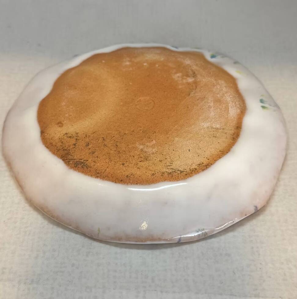 Hagi Ware Hand-Trailed Plate, 13.5 cm — Seseragi