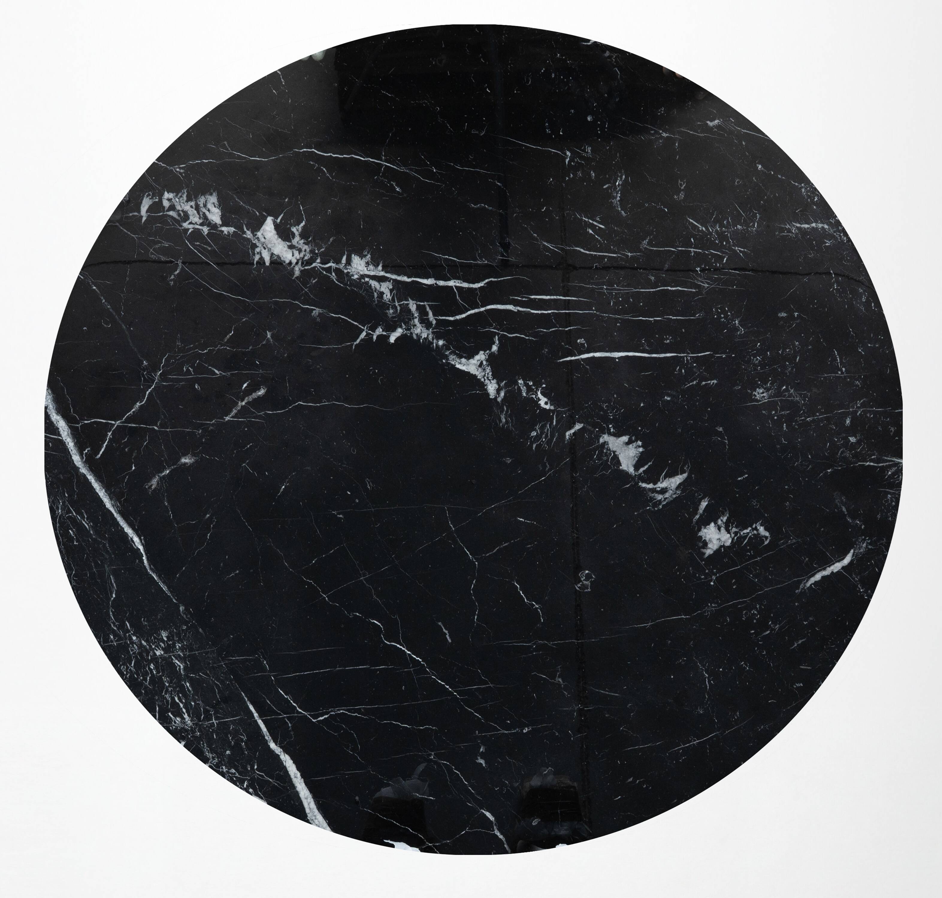 Original Knoll Tulip dining table (137cm) Nero Marquina glossy LIKE NEW!!