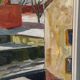 Swedish Oil on Panel“Landscape” by Bertil Lundqvist , Vintage & Framed