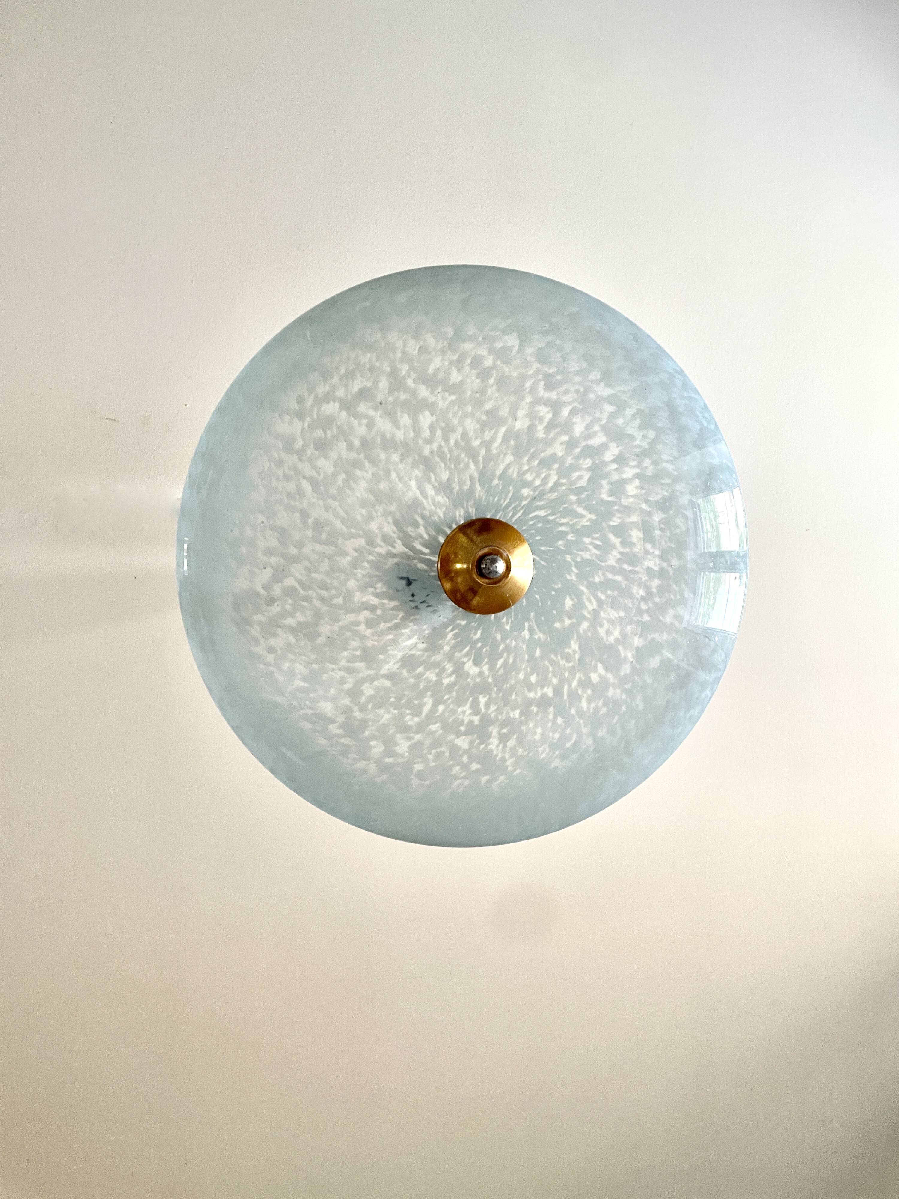 Blue Clichy glass pendant light