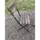 Bistro table + 2 folding chairs