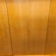 Scandinavian wardrobe 1960 honey color 4 doors L 205 cm