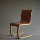Alvar Aalto model no.21 chair with rare karelian birch seat, Finland 1930s