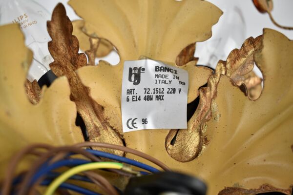 Plafonnier italien du milieu du siècle par Banci Firenze