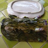 Service à asperge en majolique XIX siecle