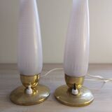 A pair of bedside lamps, 1960s.