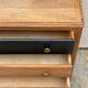 Chest of drawers black and raw wood 1930s