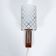 Vintage 1960s wall light, milk glass and bohemian teak.