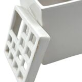 Studio Opi, White space age mod. Ikebana A ceramic vase / ashtray, Gabbiane