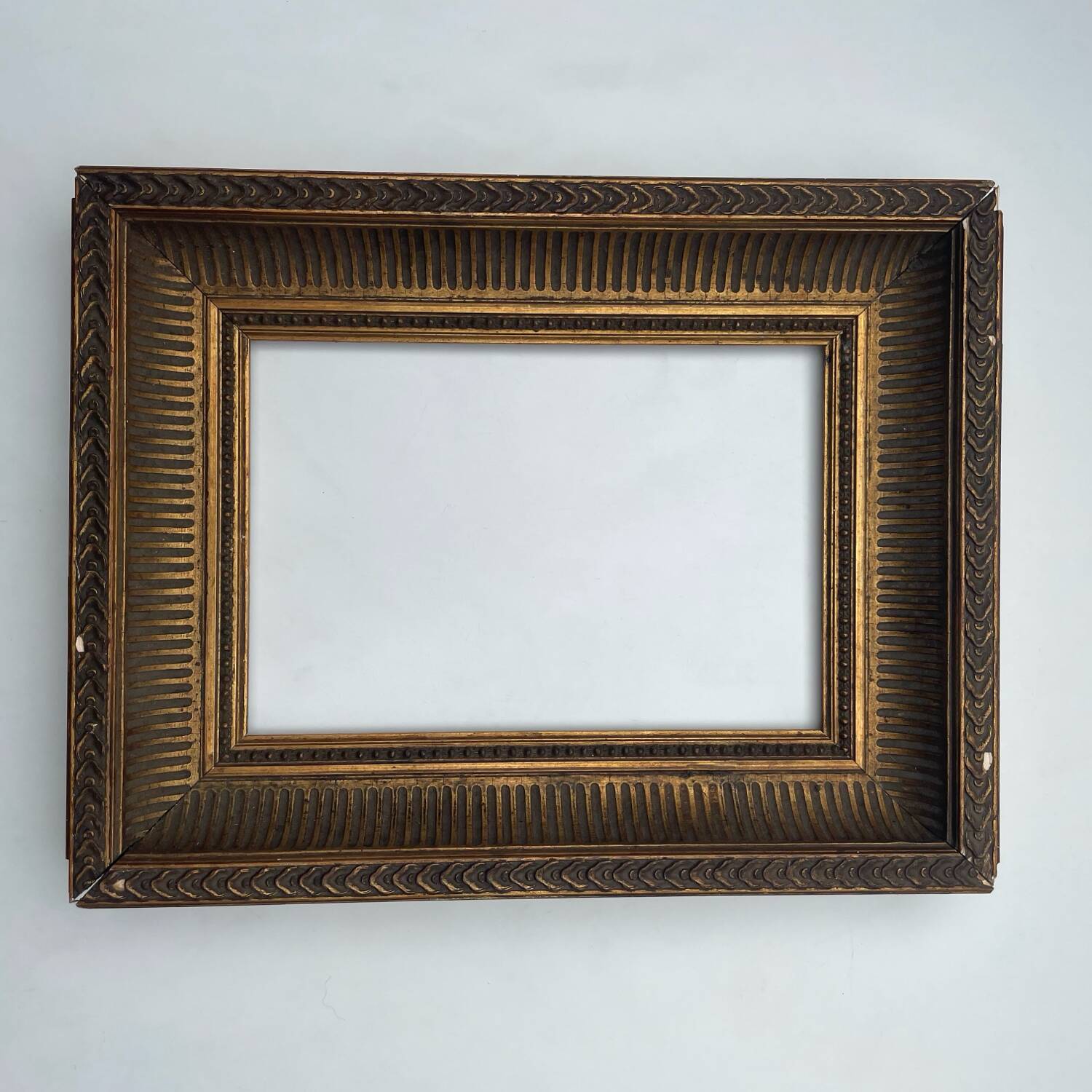 Antique golden wood frame