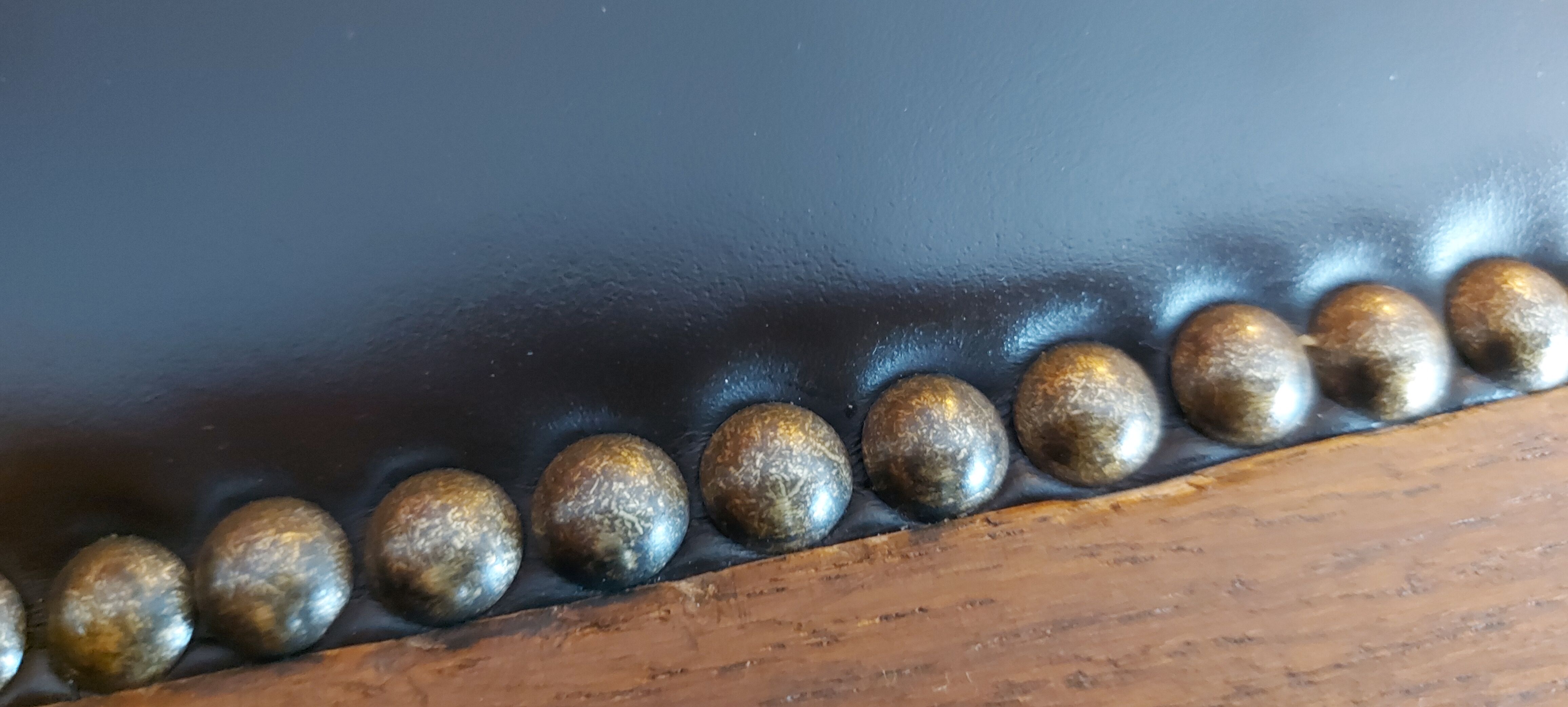 American armchair solid oak and swivel and tilting leather early twentieth fully restored