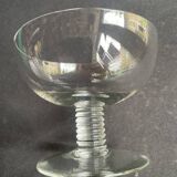 6 blown crystal bowls – Art Deco