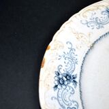 Sarreguemines set of 4 antique Aïda flat plates in earthenware from Sarreguemines U&C 19th century.