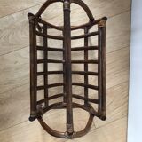 Vintage rattan magazine holder