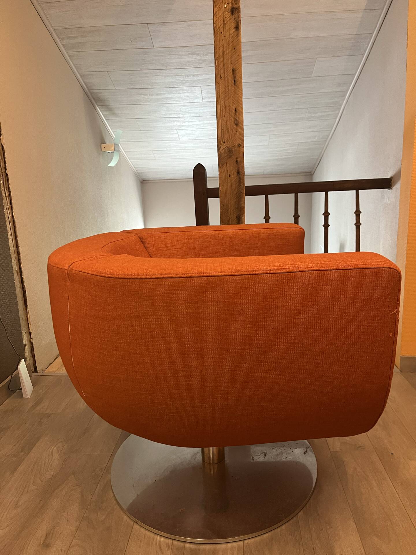 B&B Italia fauteuil design orange vintage / collector
