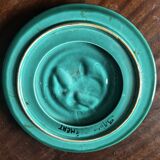 Art Deco trivet in green glazed earthenware - Saint Clément