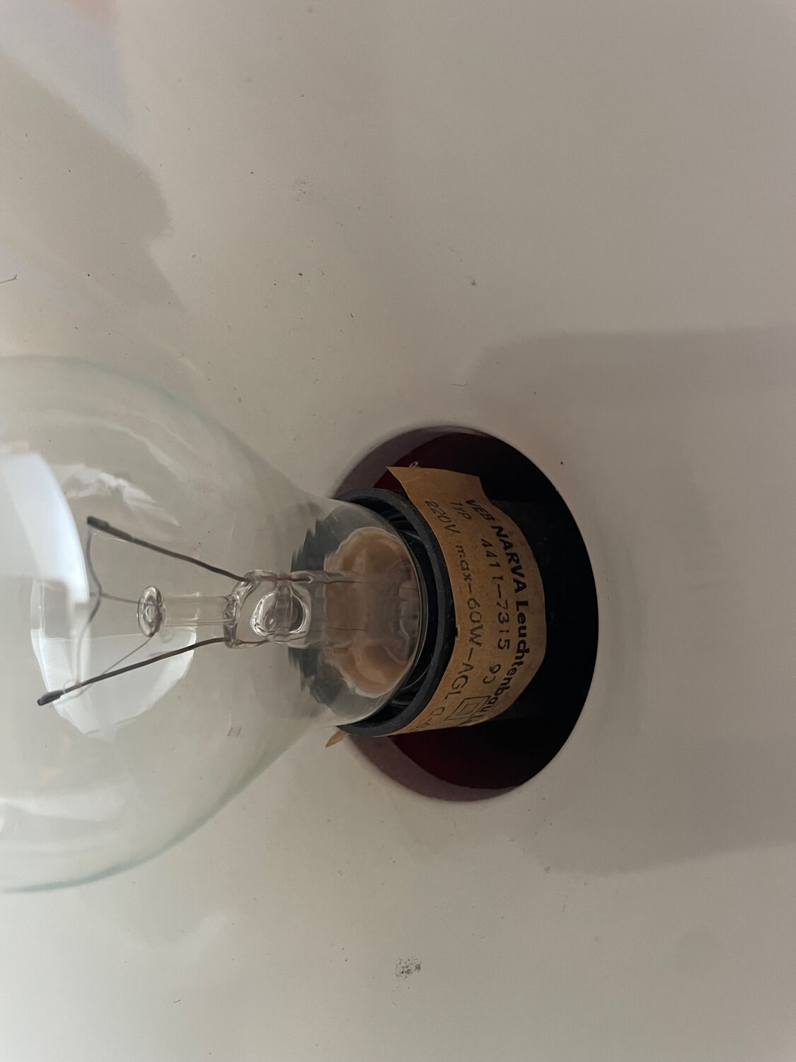 Lampe vintage Veb Narva