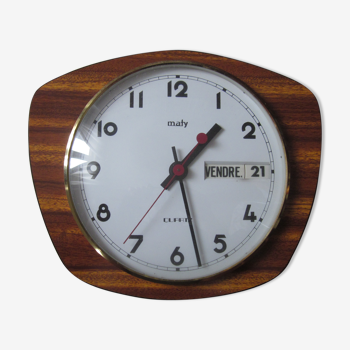 Horloge murale vintage en formica