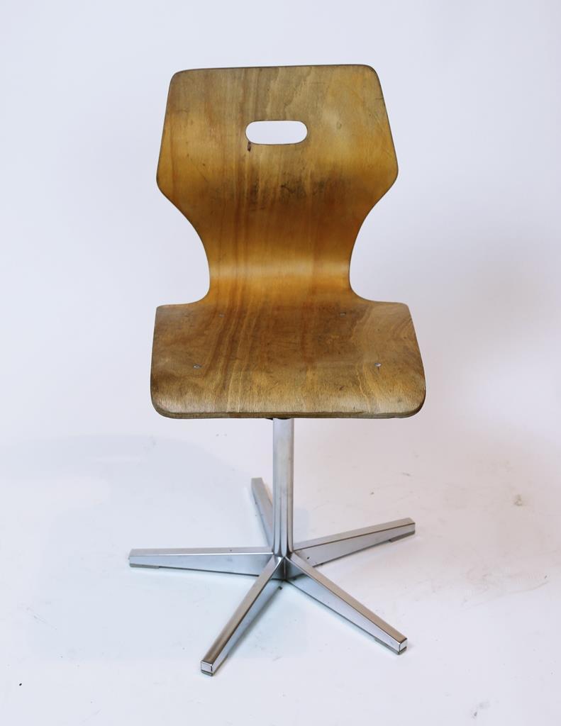 Swiss made height adjustable childrens school chair by Embru, 1960