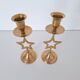 Brass star candlestick