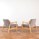 Mid-Century Polish Lounge Chairs by J. Kędziorek, 1960s. Set of 2.