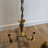 Louis XV style 3-light bronze chandelier