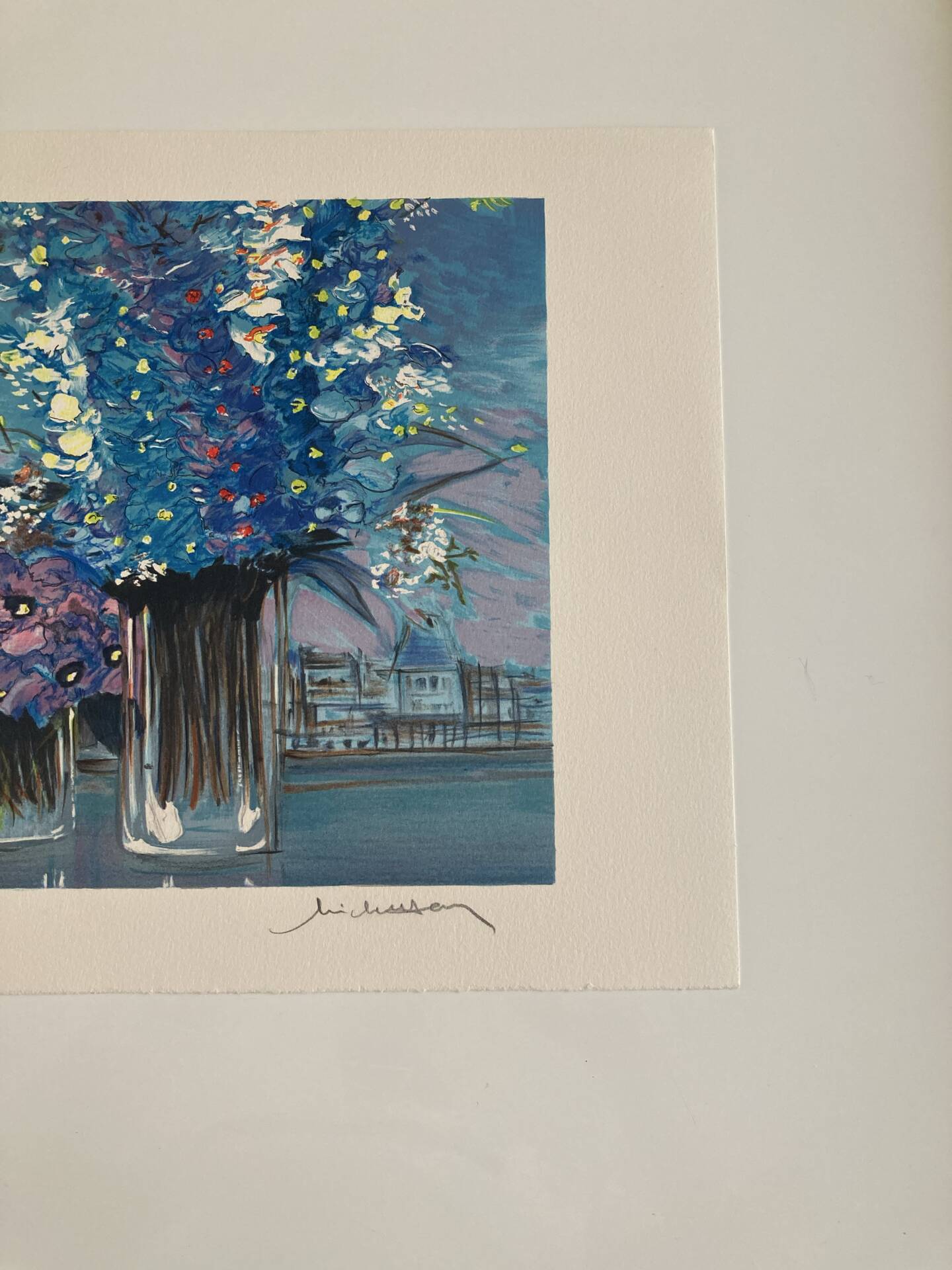 Lithographie numérotée et signée Michel Henry - Montmartre