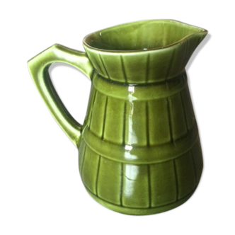 Ceramic green pitcher