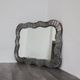 Specchio Da Parete Brutalist Borchiato In Metallo Anni 60 Design Moder