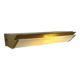 Vintage XL wall light, matte gold metal and perspex, France, 1960.