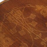 Bent wood chair with floral motif