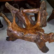 Rare armchair made from tree roots