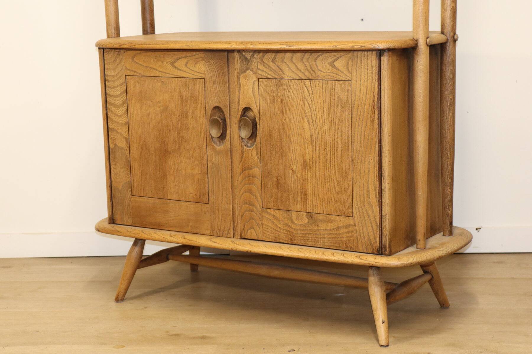 Vintage Ercol wooden bookcase, 1960